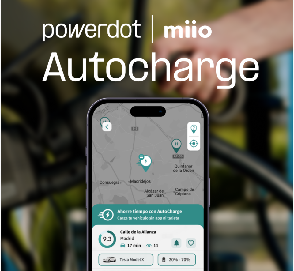 Powerdot y Miio lanzan Autocharge en España