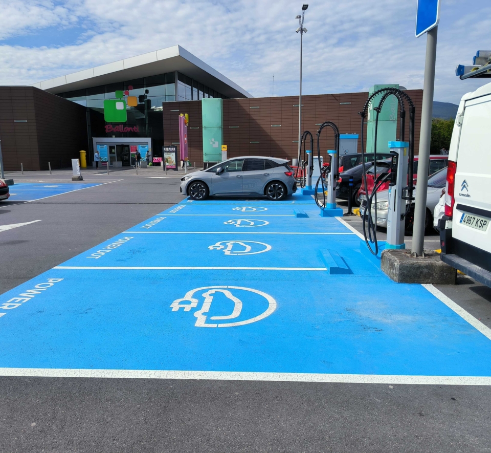 Shopping malls charging station Powerdot